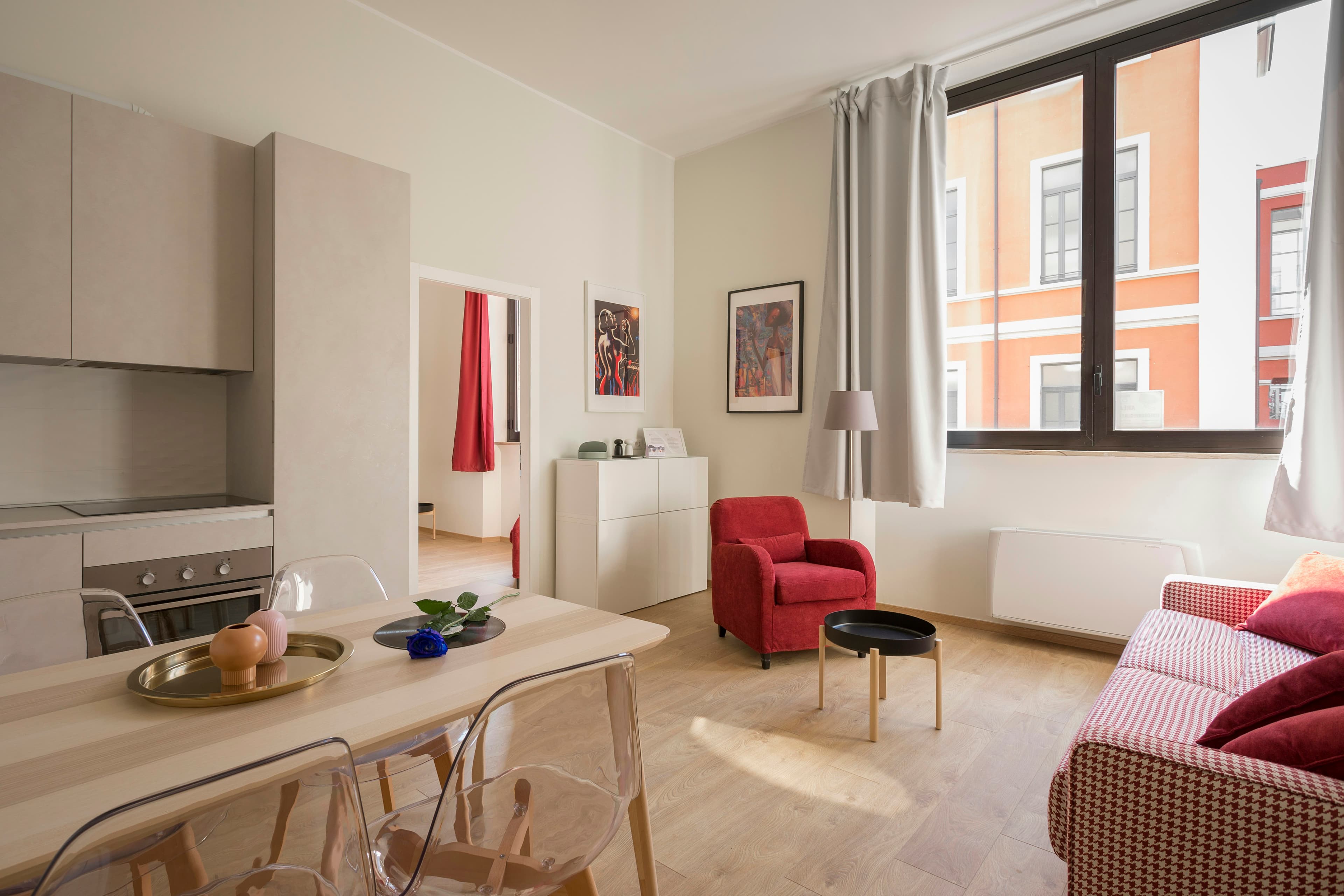 A bright, modern living room