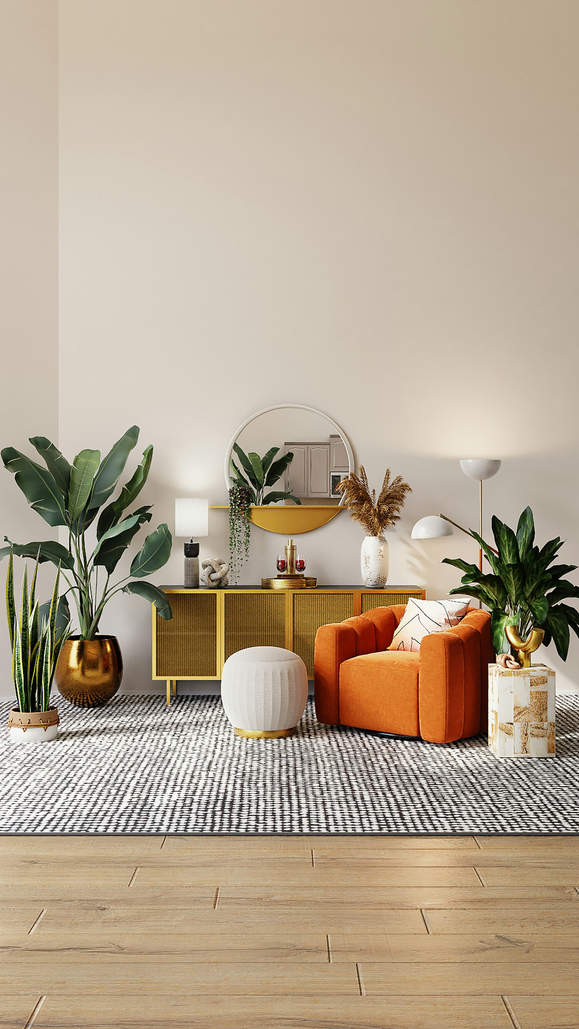 Modern apartment living room